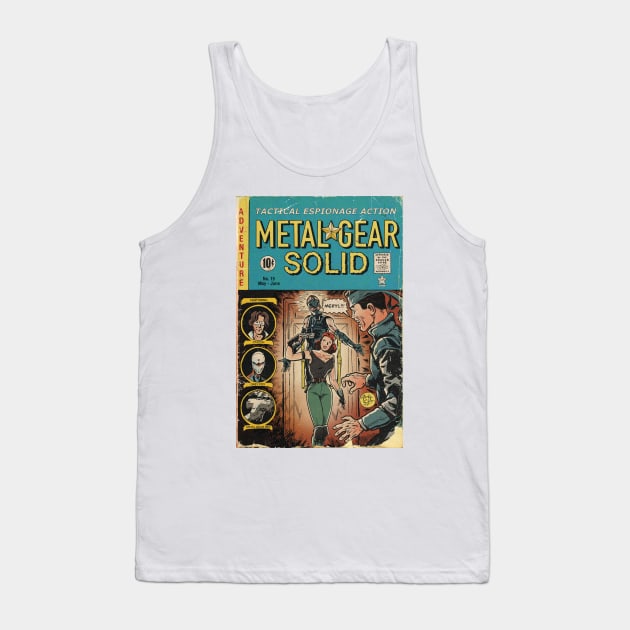 Metal Gear Solid fan art comic cover Tank Top by MarkScicluna